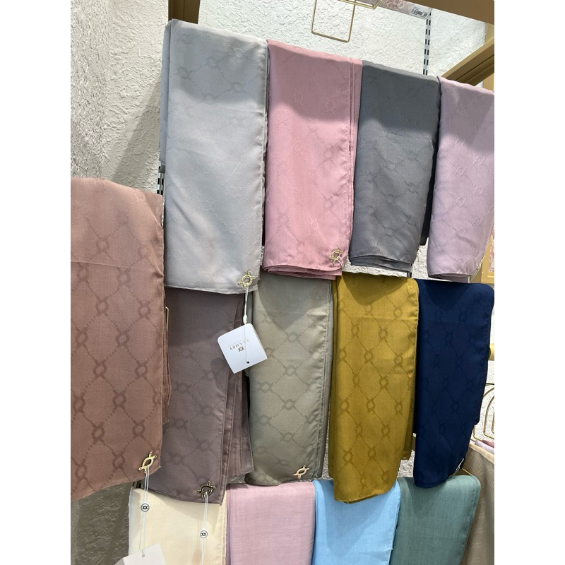 Wearing Klamby Plain Monogram Scarf ORIGINAL NEW