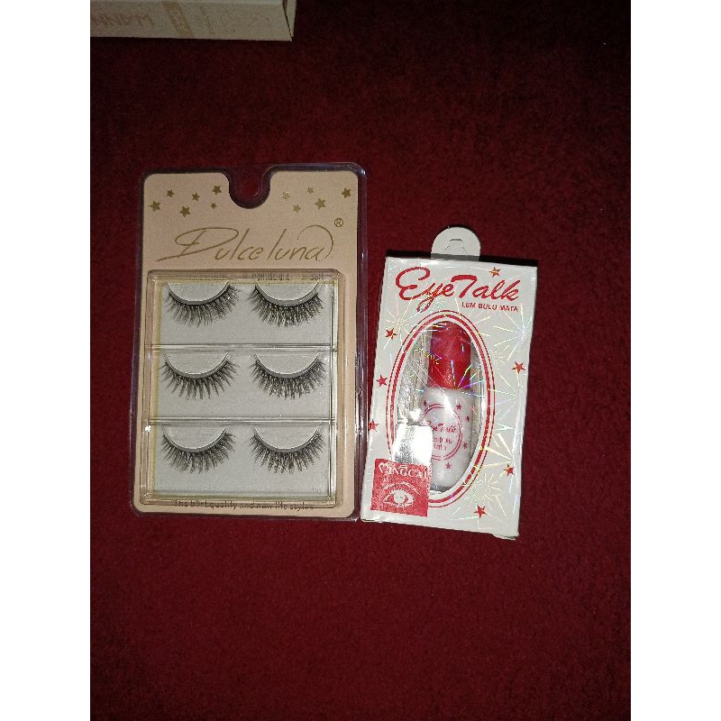 Bulu mata palsu - Dulce luna eyelash natural with glue
