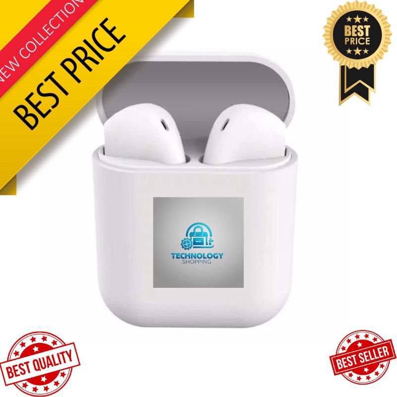 Earphone Bluetooth I7S I7 TWS True Wireless Headset TWS Warna Putih dan Hitam Support Universal Duku