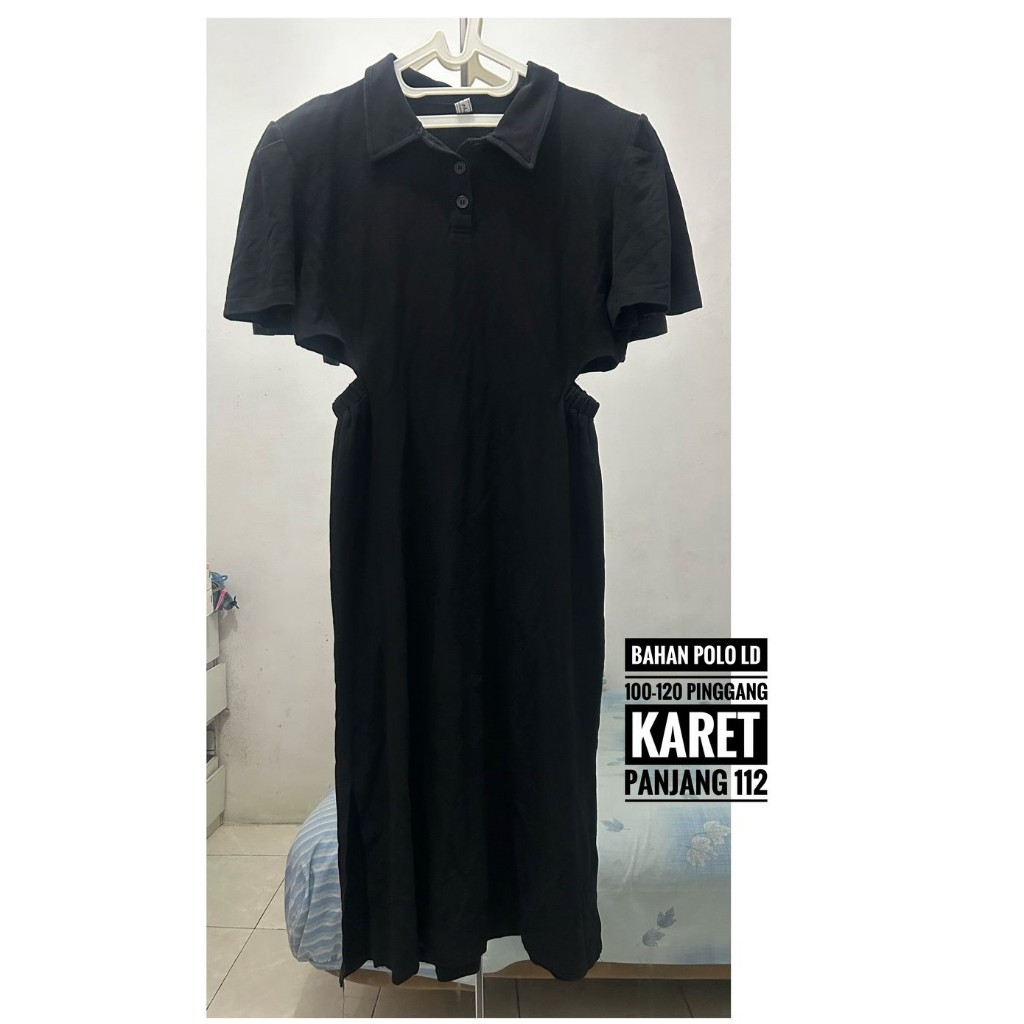 Preloved Dress Overall OL Jumpsuit Kimono Oversize Smoke Brukat Blezer Prada Linen Katun Poplin Poly