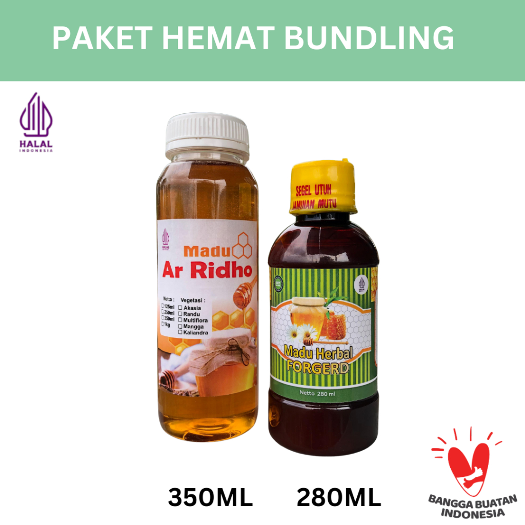 

Paket Hemat Bundling Madu Forgerd Dan Madu Arridho