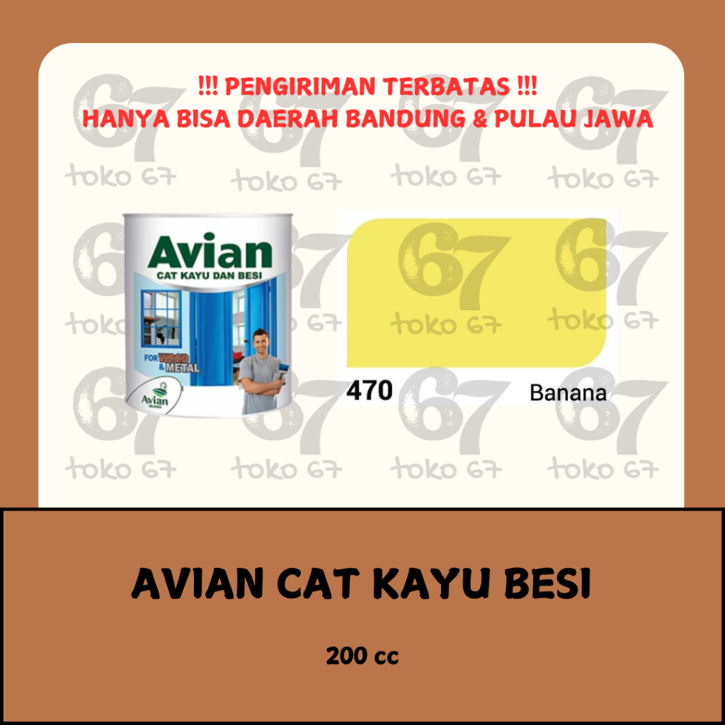

AVIAN CAT MINYAK KAYU BESI 470 BANANA 200 CC