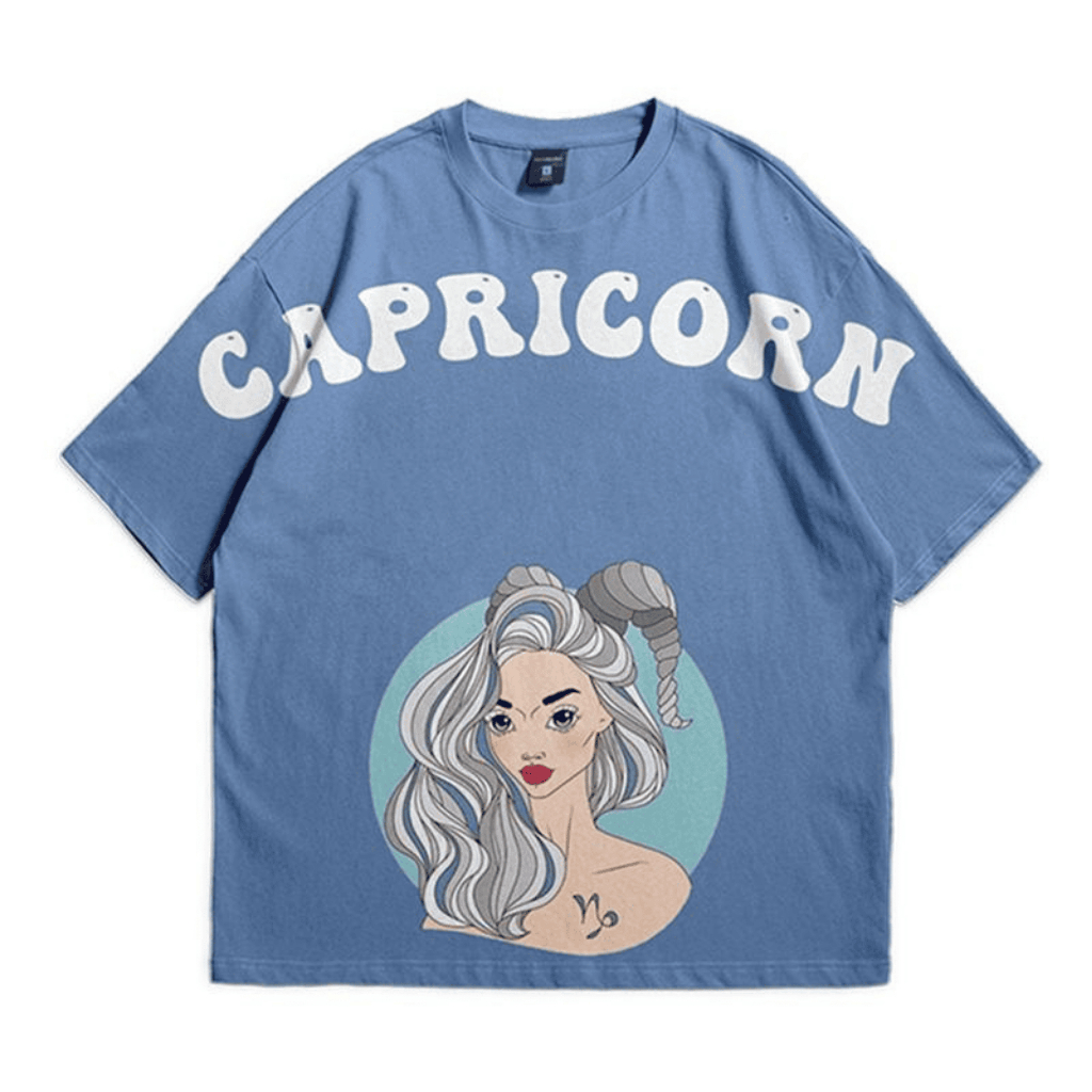 Tshirt Short Sleeve Capricorn Oversize Unisex