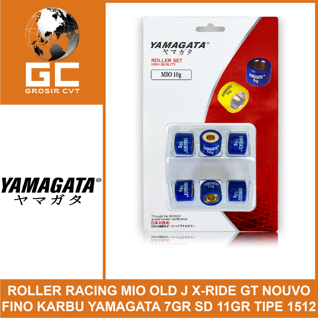 Roller Mio sporty smile soul J GT X Ride Fino Nouvo 110 115 Karbu Yamagata 9 gram