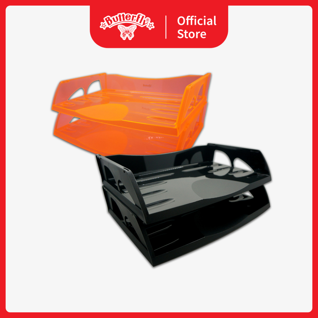 

Butterfly Rak Surat - Tempat Menyimpan Dokumen - Elevated Document - Tray Kertas LTRAY 01 - 2 Susun