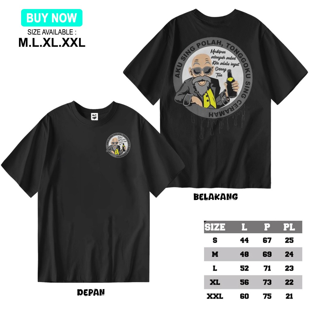 Kaos Baju Distro Orang Tua  - kaos Distro Orang Tua - Atasan Cotton 24S Premium DEWASA PRIA / WANITA