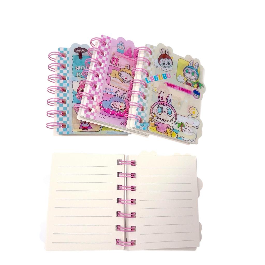 

MORMON Notebook A7 Spiral LABUBU ( 80 Lembar) Buku tulis Catatan Note Book Notes Memo