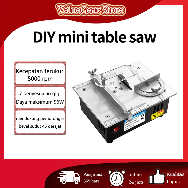 Meja Multifungsi Mini Saw Gergaji Desktop Listrik Rumah Tangga Kecil Alat Pemotong DIY Mesin Pemoton