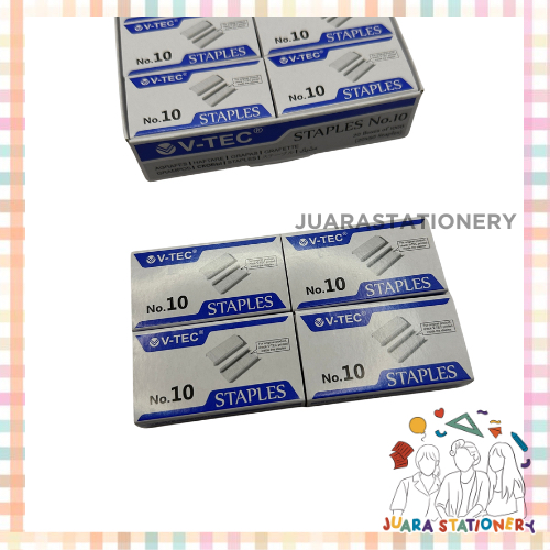 

(1015) JUARASTATIONERY Staples V-tec no 10 isi 1000 pcs - Refill Stapler Jepretan Staples Kecil