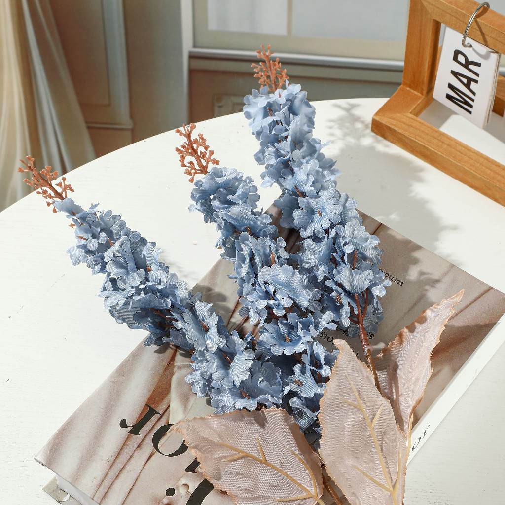 Bunga tiruan hyacinth 3 Bunga Hias Plastik dekorasi wedding dan dekorasi kamar-Grosir