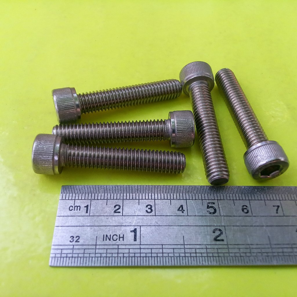 BAUT L STAINLESS M8 X 40 / BAUT 13 KUNCI L6 / L 6 / BAUT L SS M8 X 40 SUS 304 / BAUT L M8X40 STAINLE