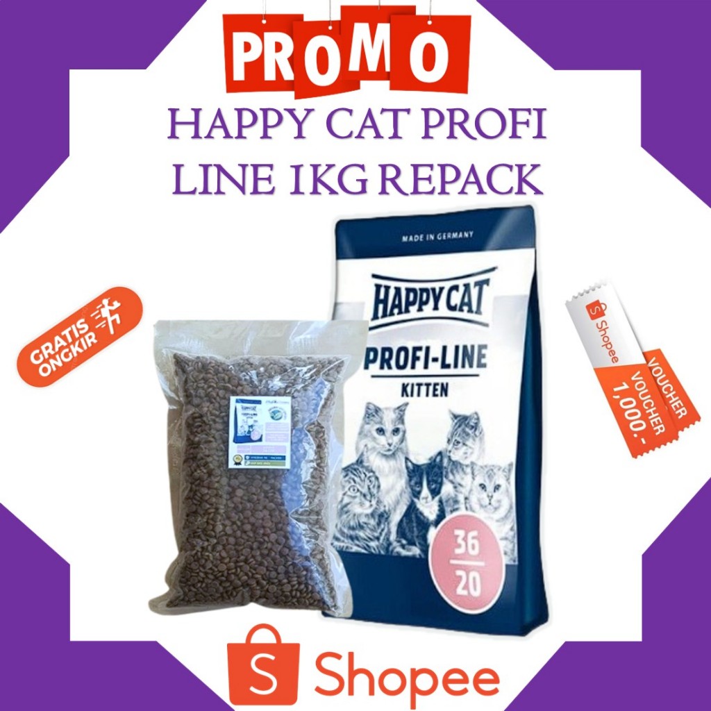 HAPPY CAT PROFI LINE KITTEN 1KG MAKANAN KUCING HAPPY CAT