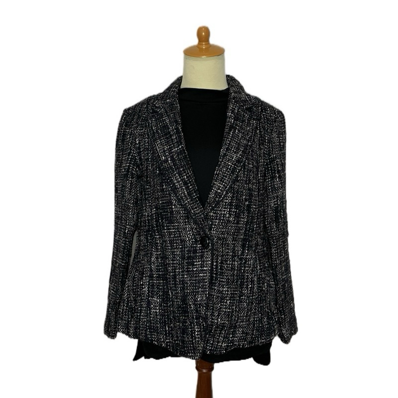 Preloved Wool Coat Tartan