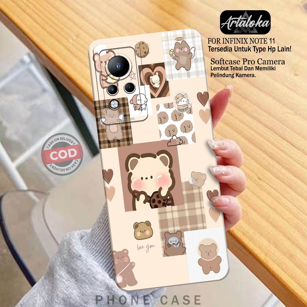 Case Hp Infinix Note 11 Fashion Case Kartun Keren Softcase Infinix Note 11 Silikon TPU Pro Camera Ca