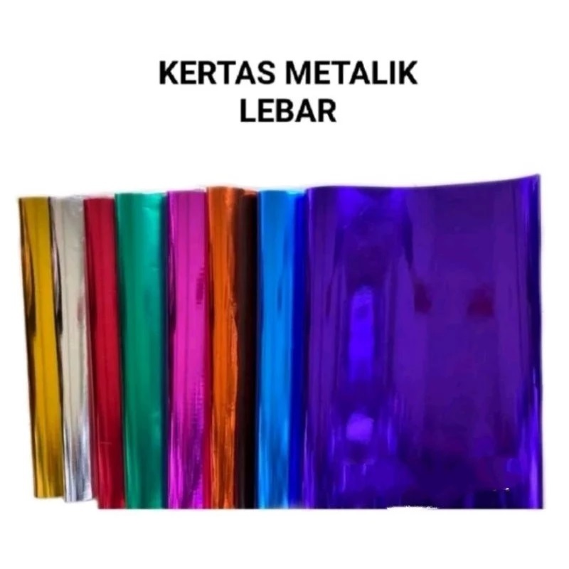 

Kertas Kilap / Kertas Metalik / Kertas Emas Untuk Dekorasi Sampul Buku Kerajinan Tangan