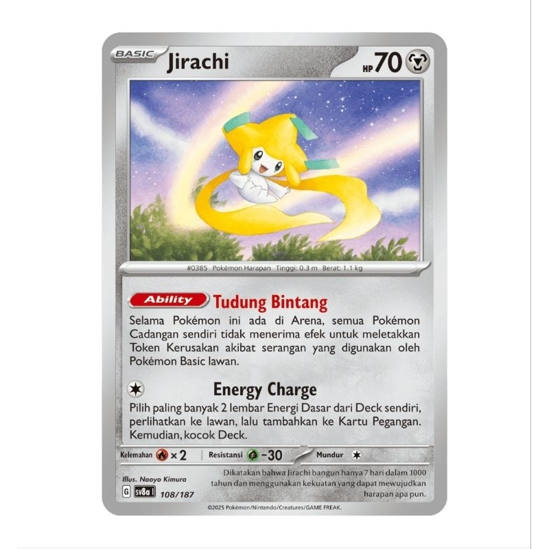 Kartu Pokemon Festival Terastal - Jirachi sv8a 108 /187