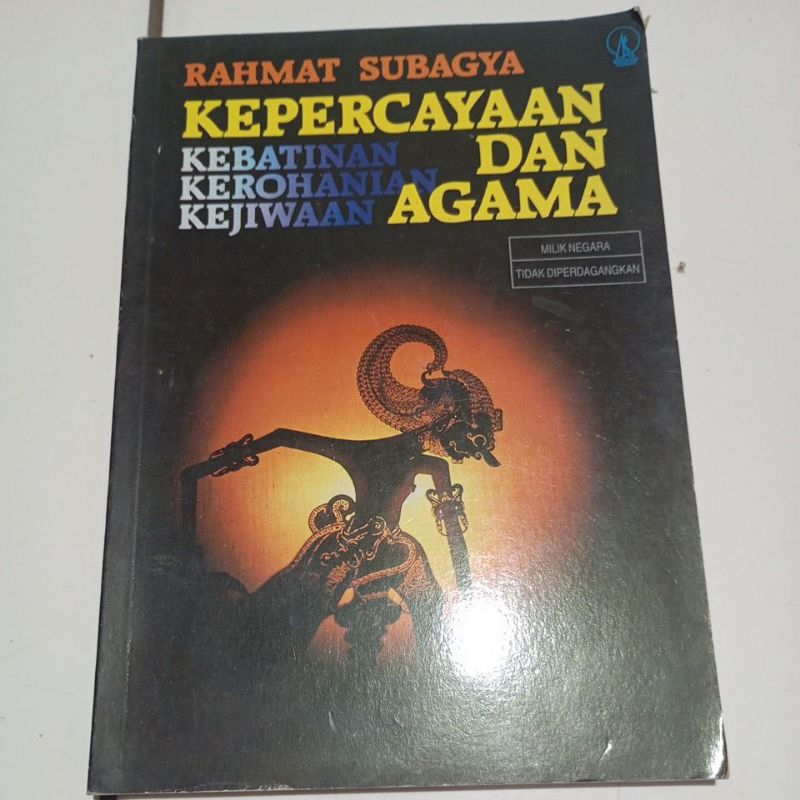 Buku kepercayaan kebatinan kerohanian kejiwaan dan agama