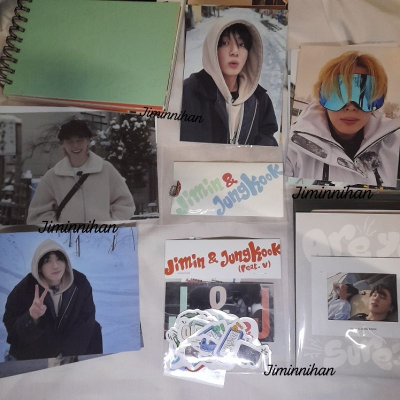 ready official photocard postcard jungkook jimin jikook are you sure ays