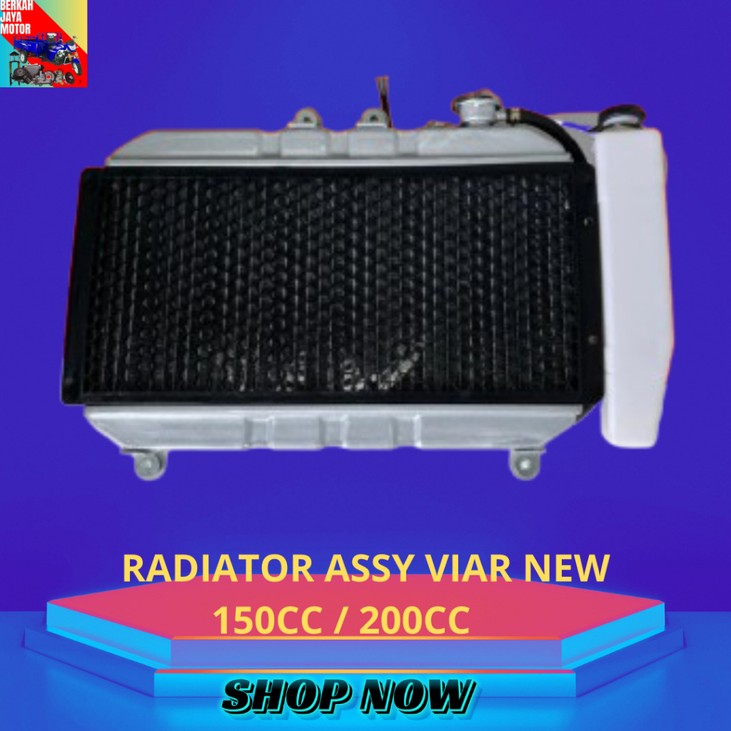 Radiator Set/Assy Motor Roda Tiga Viar 150cc 200cc Dudukan Atas Bawah Pendingin Mesin Motor Roda 3