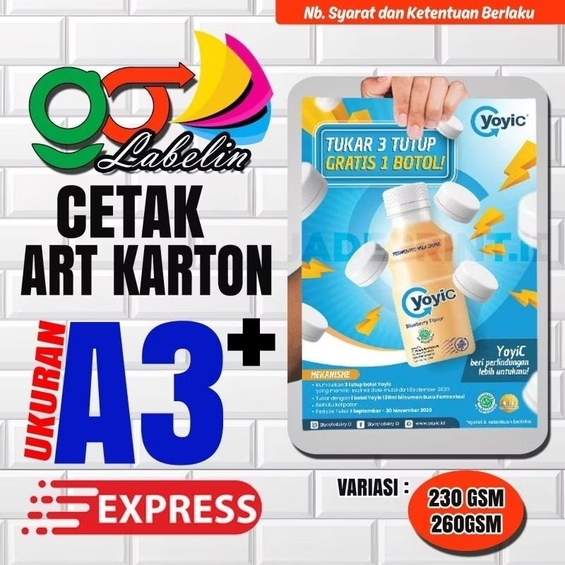 

Print Cetak Custom Kertas TIK Art Karton