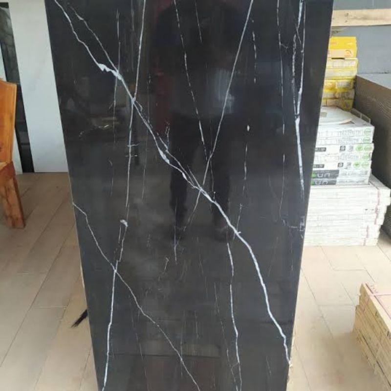 granite lantai 60x120 valentino gress apolion black glazedpoliah hitam corak putih glossy