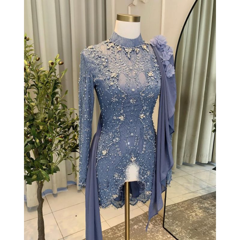 kebaya mewah bahan brokat cantili premium kebaya lamaran wisuda