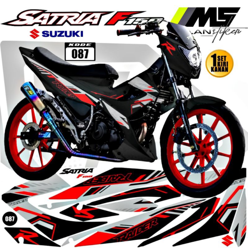 Decal Sticker Striping Variasi Satria Fu Facelift Raider R 150 Suzuki Satria Fu 150 Facelift 2013-20