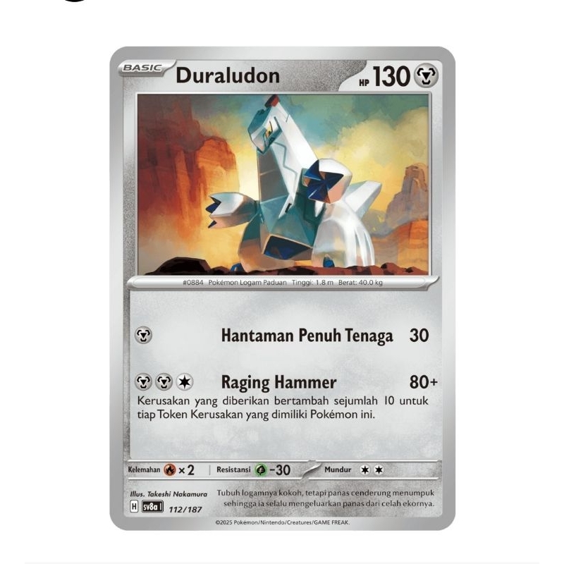 Kartu Pokemon Festival Terastal - Duraludon sv8a 112/187