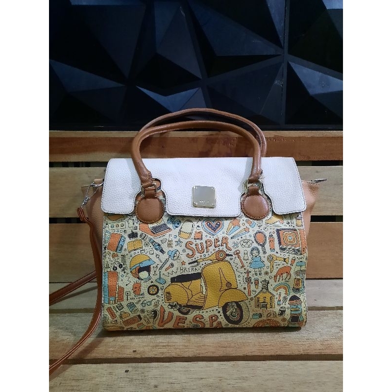 Brera Art Fever Sling Bag, Super Vespa series Authentic