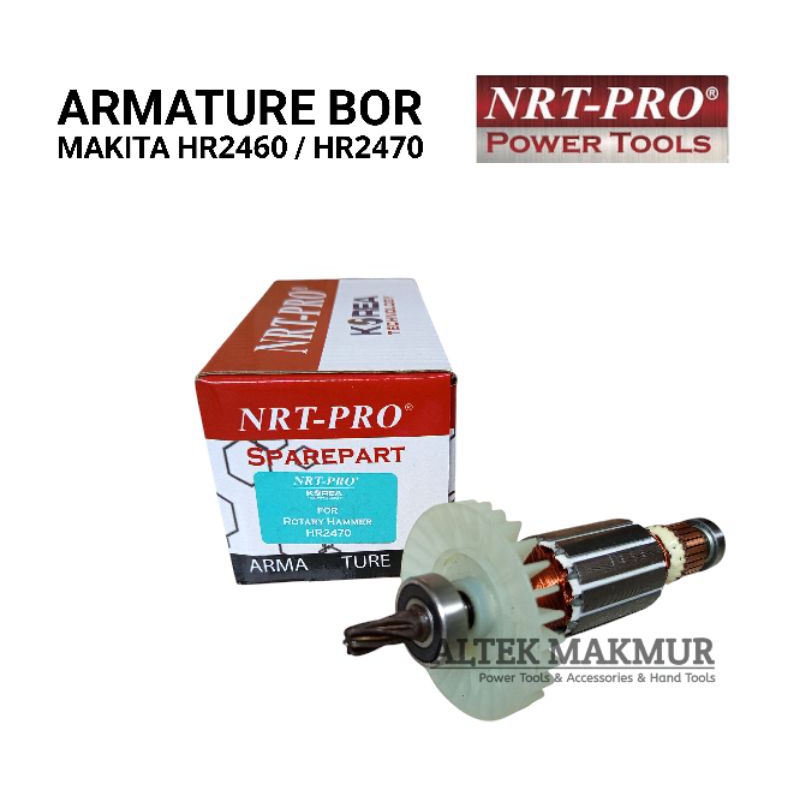NRT-PRO Armature Untuk Mesin Bor Drill Makita HR2470 / HR2460 / Angker Dinamo Makita Mesin 3 Fungsi 