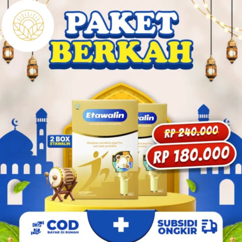 

Susu ETAWALIN Original - Mengobati Asam Urat Rematik Syaraf Kejepit Nyeri Sendi 2 BOX
