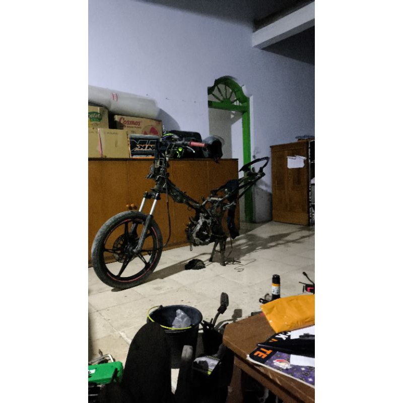 rangka jupiter mx old dan new copotan