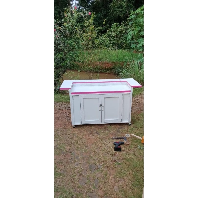 meja portable/ Booth portable/ Meja dapur/ Meja kompor/ Meja tv/ Booth jualan/ meja serbaguna