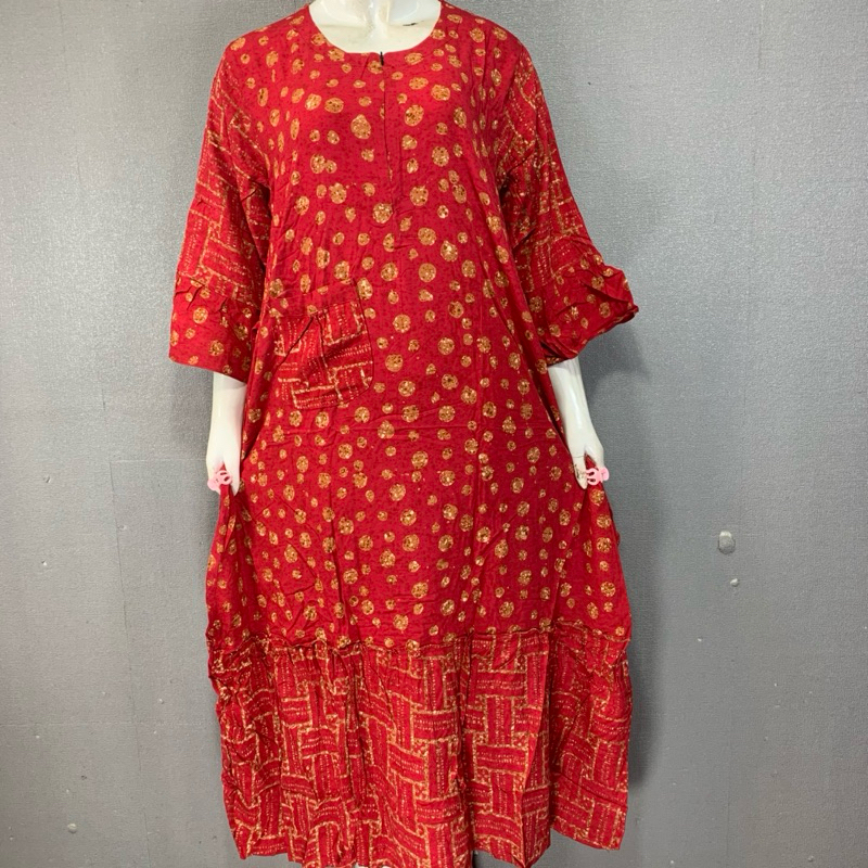 BunnyNightie - 1. Sekdress Klok Klok Pekalongan Batik Cap Tebal Marina | BATIK MARINA EXCLUSIVE | BA