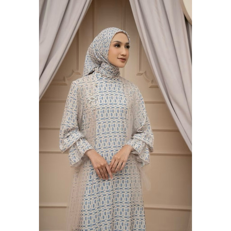 Sentani Dress size S Wearing Klamby WK Raya Dress Lebaran Dress Preloved bukan baru