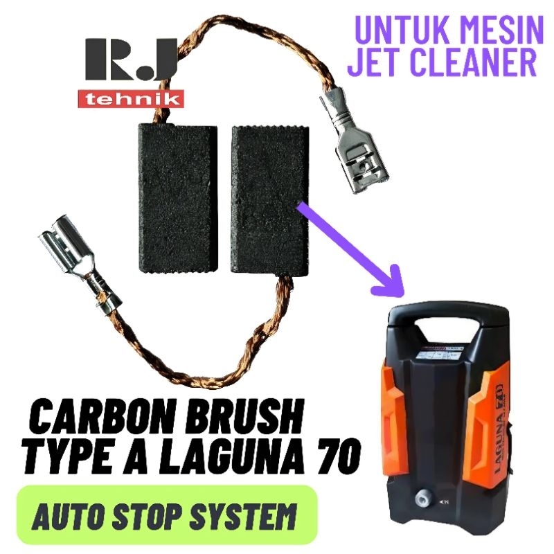 Lakoni Laguna 70 Carbon Brush Type A CB Laguna 70 Auto Stop Otomatis Untuk Jet Cleaner