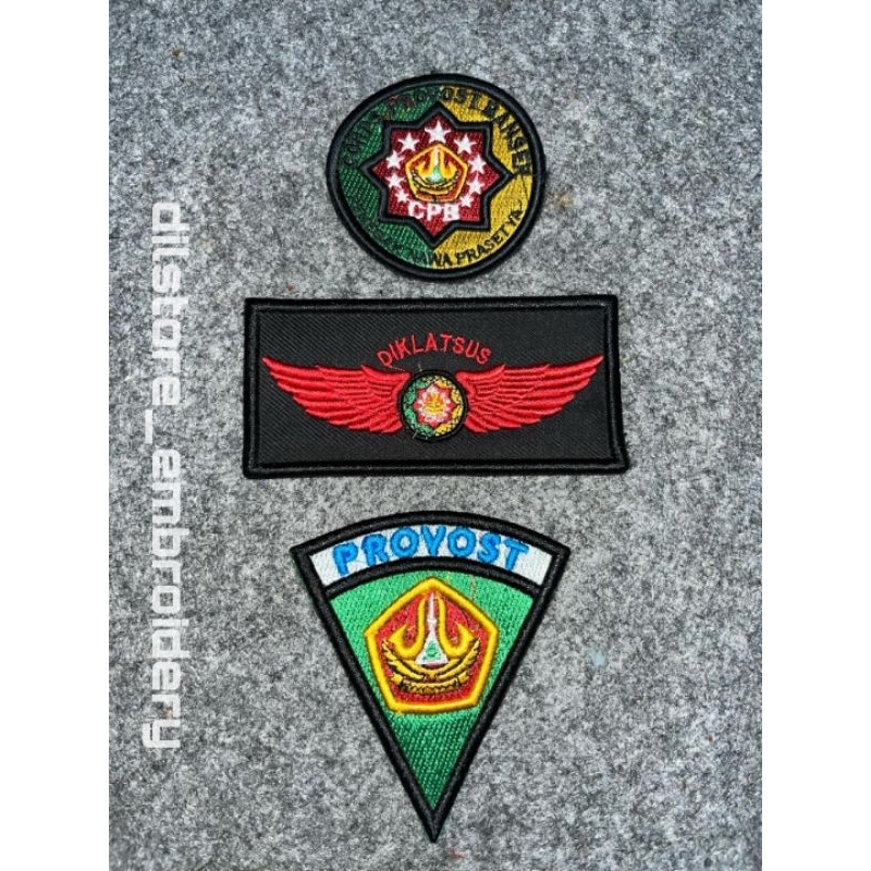 ATRIBUT BORDIR BANSER PROVOST TIMBUL 3D