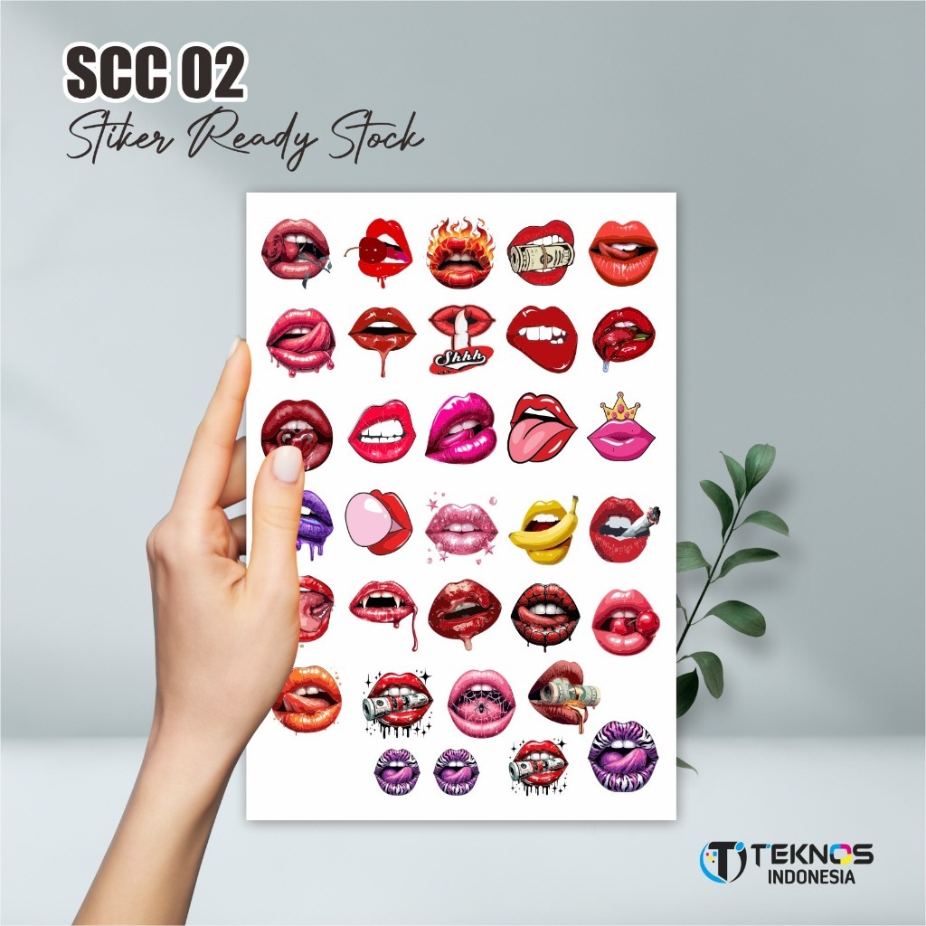 

[10 PCS] STICKER AESTHETIC BERWARNA - STIKER VINYL READY STOCK - STICKER SCC 02