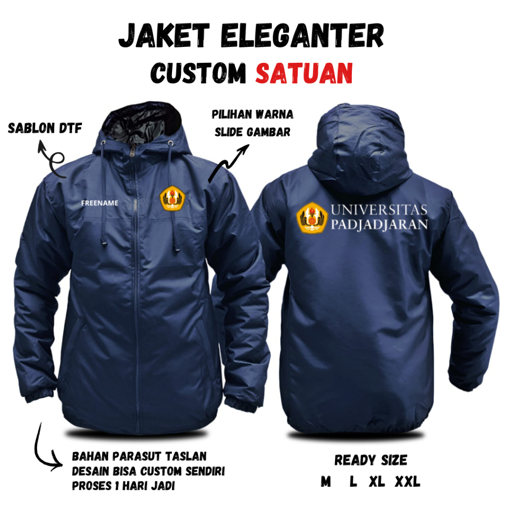 Jual Jaket Logo UNIVERSITAS PADJADJARAN UNPAD Custom Universitas Kamu Sendiri Desain Bebas