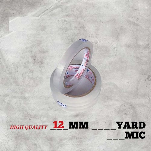 

Lakban 1/2 inch x 72 yard / solasi / isolasi 12mm / isolatip / selotip