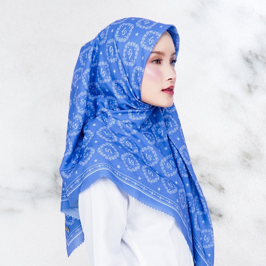 V3Hijab / Sixteen / Monogram / Hijab / Segiempat / Voal / Motif