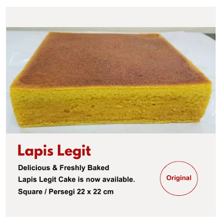 

Lapis Legit Original Blueband Persegi (22x22cm)
