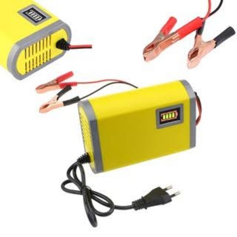 Charger Aki Portable 12V/2A Charger Aki Portable Charger Aki 2 Ampere Charger Aki 12 VOLT