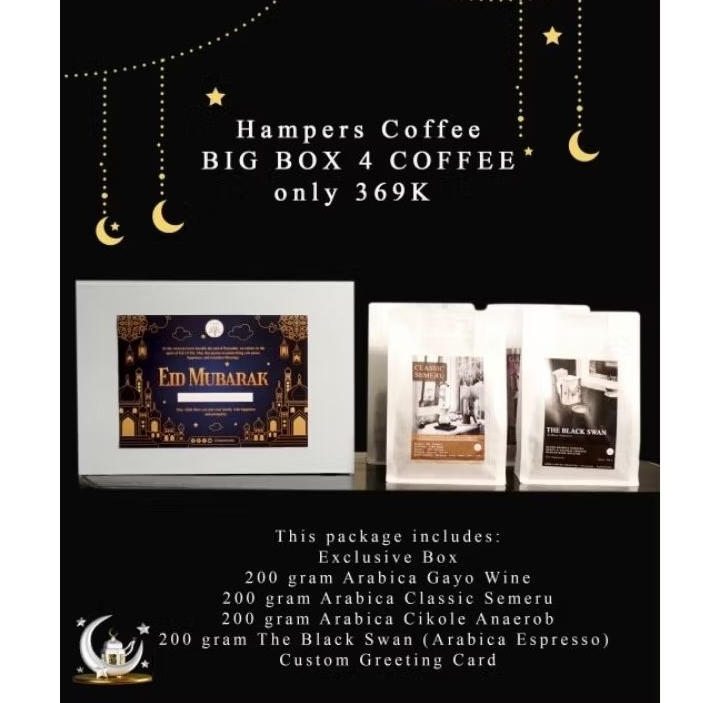 

Hampers Kopi BIG BOX - 4 Arabica Coffee - hampers lebaran