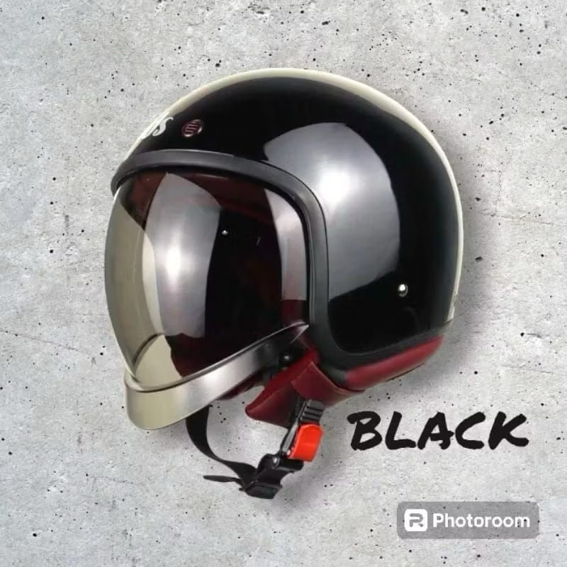 HELM MDS BLACK GLOSSY SIZE M SECOND LIKE NEW