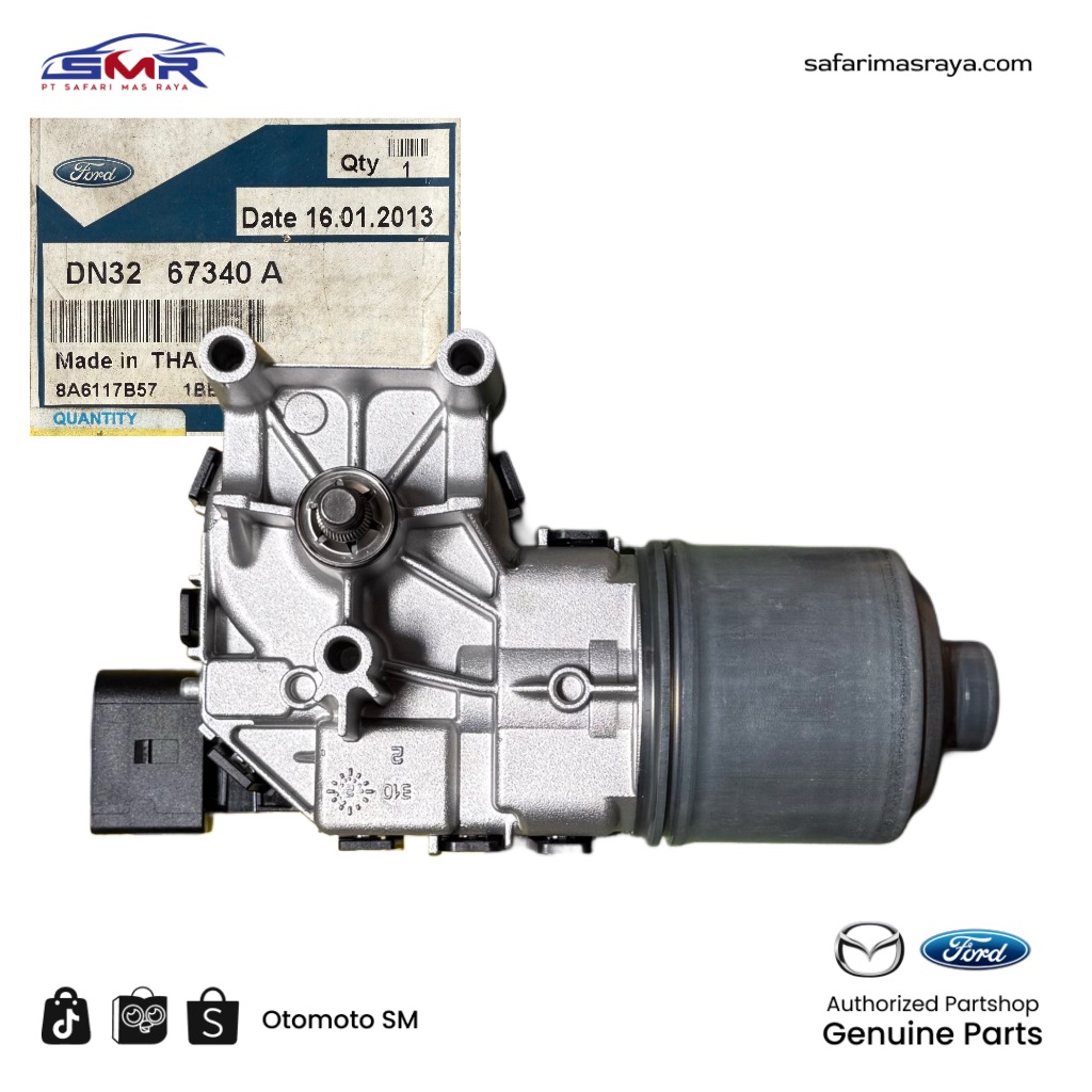 Motor Wiper Depan Ford Fiesta All Type Tahun 2014 Ke Bawah Original 8A6117B571BB