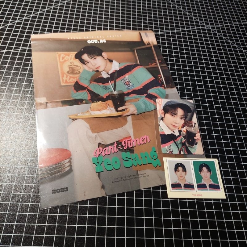 Part-Timer Kang Yeosang set ATEEZ 2023 Season Greetings sg Poster PC Photocard Photo Card ID