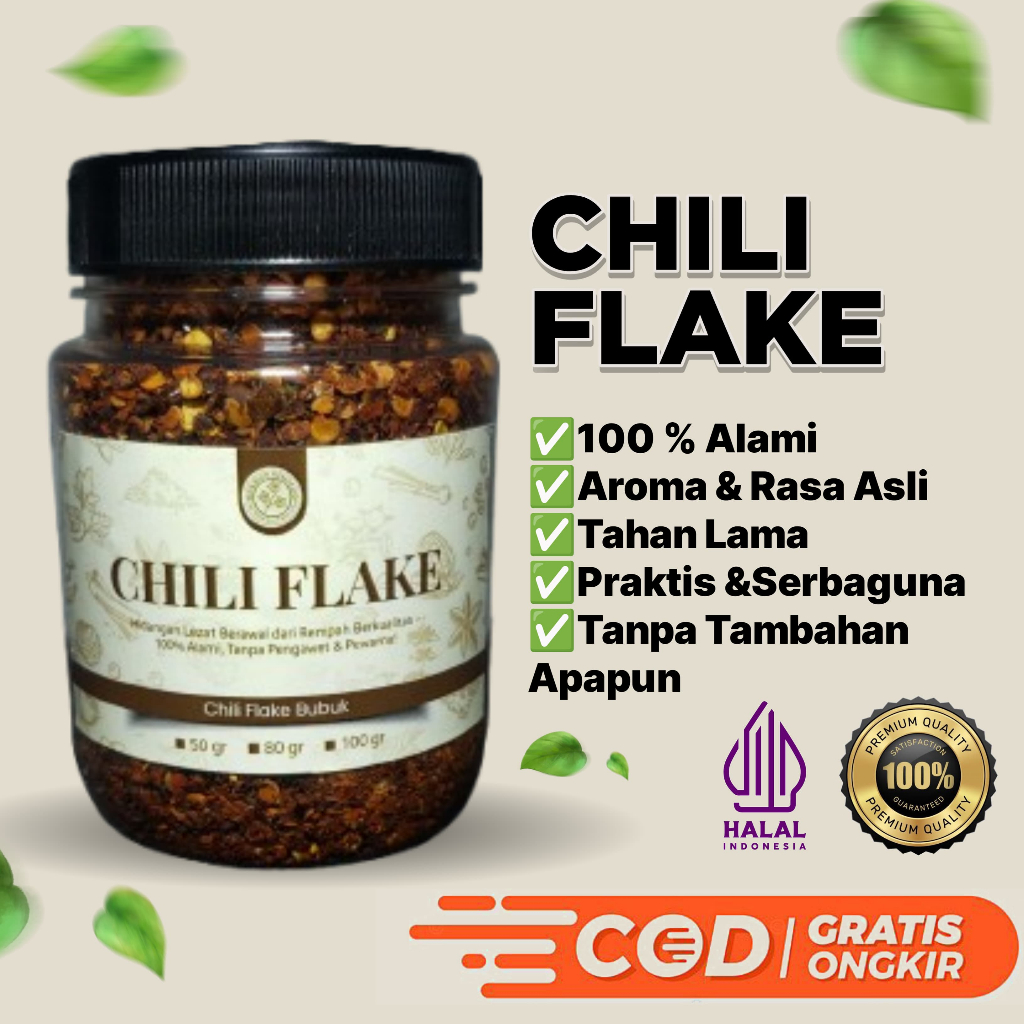 

BUMBU SHOP|Chili Flake Bumbu Dapur Bubuk Cabe Kasar Super Pedas Premium Quality Bumbu Masakan