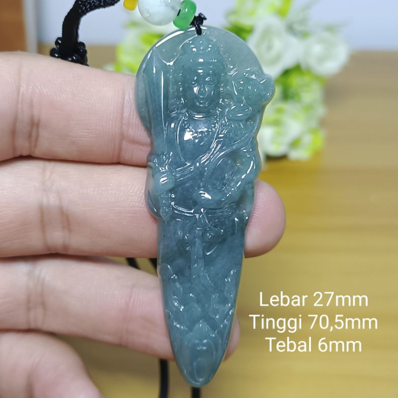 Giok Bodhisattva Jade Asli Sertifikat Type A