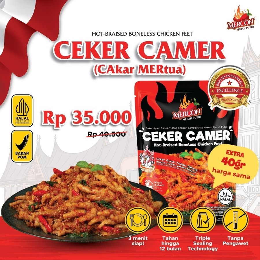 

Mercon Merah Putih - Satuan || Ceker CaMer Cakar Mertua || Ceker Mercon Tanpa Tulang VIRAALLL